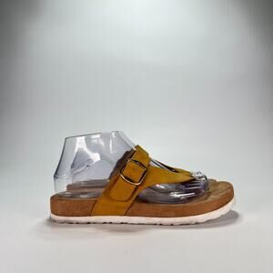 Cliffs Tylee Mustard Yellow Casual Slip On Buckle Straps Sandals Women’s Sz 7.5M